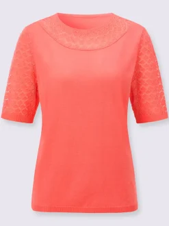 Pull ajouré avec motif ajouré