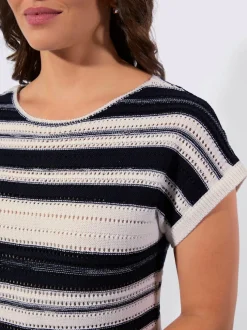 Pull ajouré 50% coton