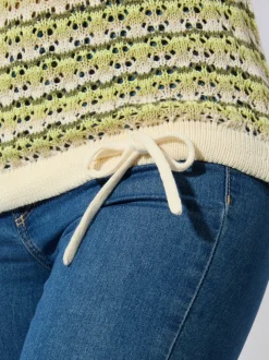 Pull ajouré coton issu de l’agriculture biologique