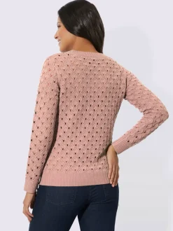 Pull ajouré motif ajouré intégral