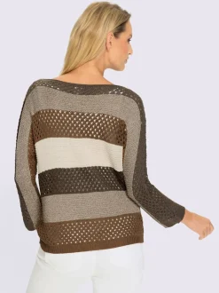 Pull ajouré motif ajouré léger