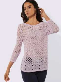 Pull ajouré qualité estivale