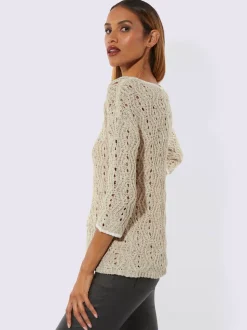 Pull ajouré superbe motif ajouré