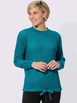 Pull bouclé jolie structure tricot
