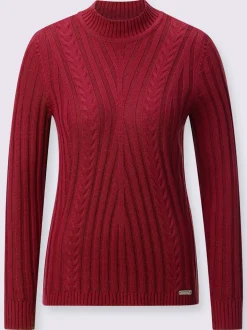 Pull à col montant 50% coton