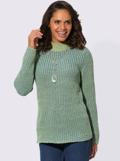 Pull à col montant 54% coton