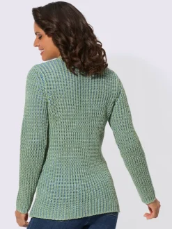 Pull à col montant 54% coton