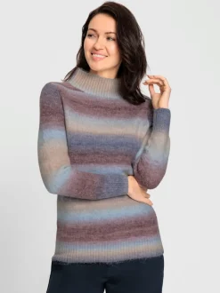 Pull à col montant encolure tendance