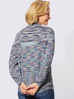 Pull à col montant fils chinés
