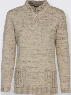 Pull à col montant 30% laine vierge (mérinos)