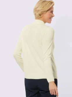 Pull à col montant petites pierres brillantes fantaisie