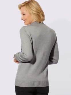 Pull à col montant superbe motif intarsia
