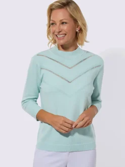 Pull à col montant 50% viscose