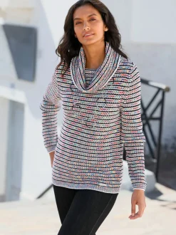 Pull à col roulé 50% coton