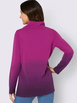 Pull à col roulé grand col roulé