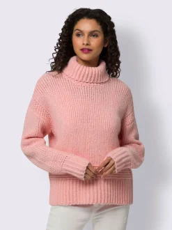 Pull à col roulé 13% laine