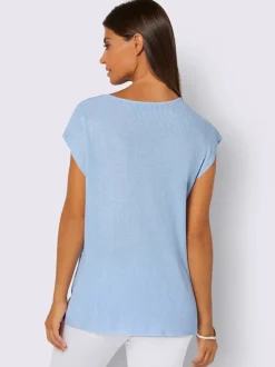 Pull à encolure en v viscose