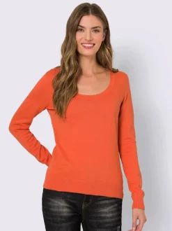 Pull encolure ronde basique et facile à associer, coloris tendance
