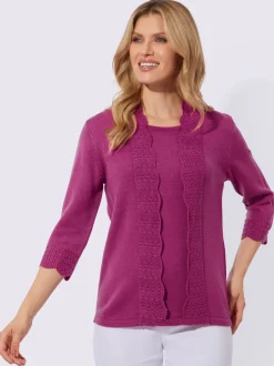 Pull 2 en 1 superbe motif ajouré