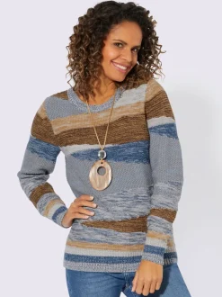 Pull en tricot bords-côtes pratiques
