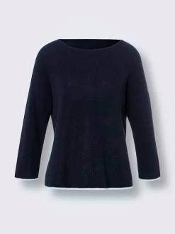 Pull en tricot encolure en u discrète
