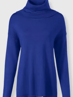 Pull en tricot fin à col roulé et manches longues
