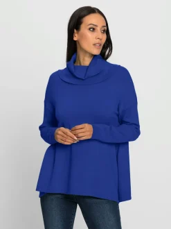 Pull en tricot fin à col roulé et manches longues