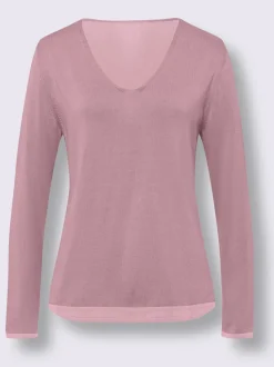 Pull en tricot fin jolis coloris contrastés