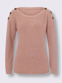 Pull en tricot large encolure ronde