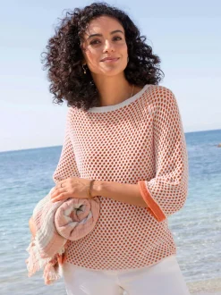 Pull en tricot manches 3/4