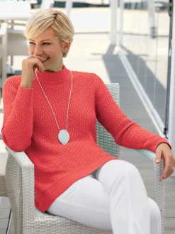 Pull femme très doux effet maillé