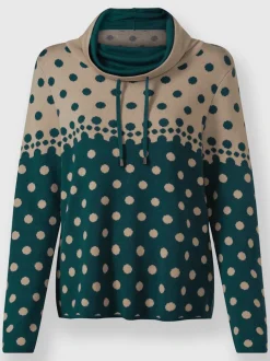 Pull jacquard 50% coton
