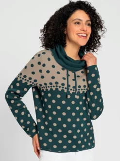 Pull jacquard 50% coton