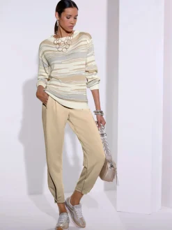 Pull jacquard douceur extrême et jolie brillance