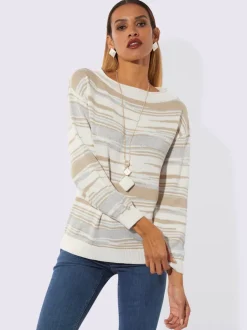 Pull jacquard douceur extrême et jolie brillance