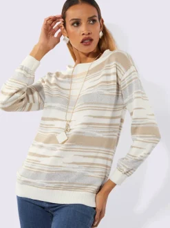 Pull jacquard douceur extrême et jolie brillance