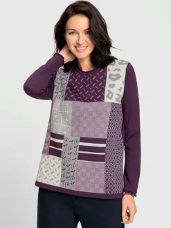 Pull jacquard 30% laine vierge