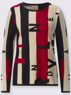Pull jacquard pur coton