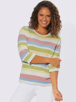 Pull à manches 3/4 50% coton