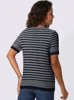 Pull à manches courtes fil fantaisie