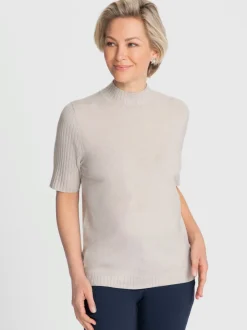 Pull à manches courtes 50% viscose