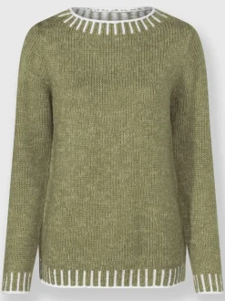 Pull à manches longues avec laine