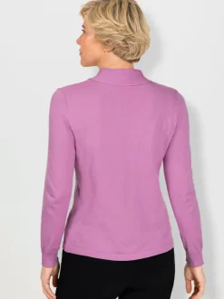 Pull à manches longues petites pierres brillantes fantaisie