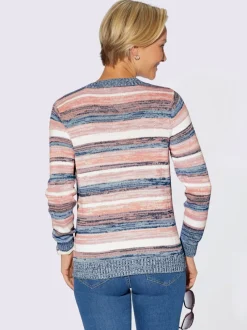 Pull à manches longues tricot chiné