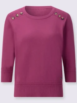 Pull à manches 3/4 pur coton