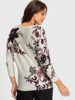 Pull à manches 3/4 70% viscose (ecovero)
