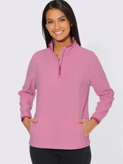 pull polaire col montant à glissière