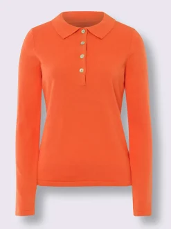 Pull polo style polo classique avec patte de boutonnage et boutons