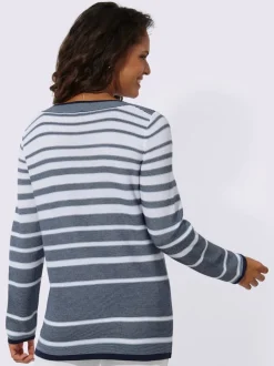 Pull à rayures 50% coton