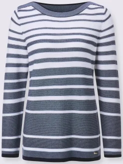 Pull à rayures 50% coton